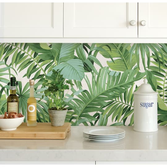 NuWallpaper Green Maui Peel & Stick Wallpaper